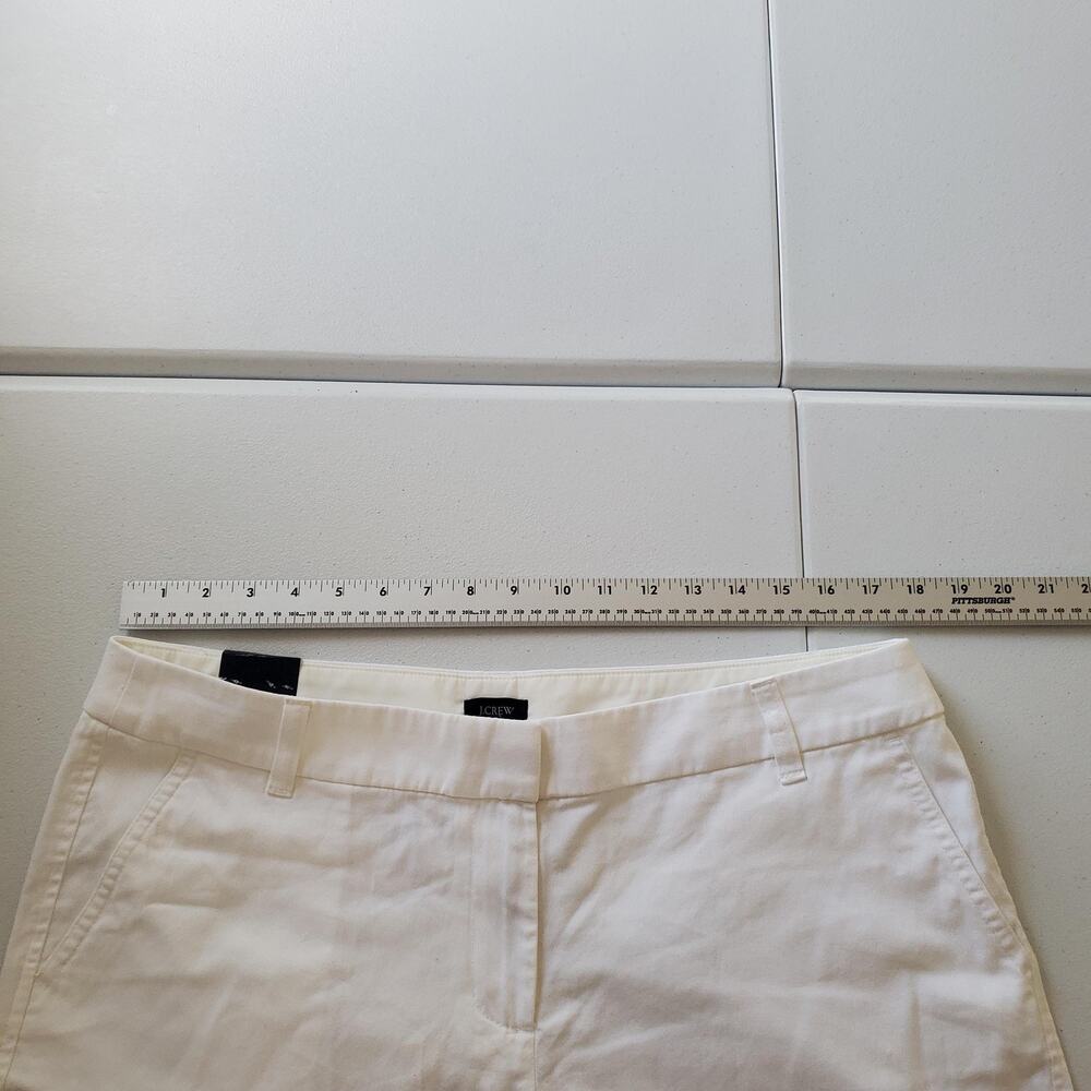 J.Crew Shorts Womens 14 White Chino Classic Slant Pockets Style H1453 Casual - Picture 4 of 9